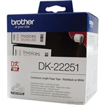 BROTHER DK22251 CONTINUOUS PAPER ROLL 62MM X 1524M WHITE
