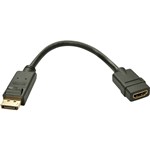 LINDY 41005 ADAPTER CONVERTER DISPLAYPORT 11 TO HDMI 13 150MM BLACK