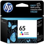 HP NO65 TRI COLOUR INK N9K01AA 100 PAGES CYAN MAGENTA YELLOW