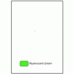 LABEL LINE 001 A4 1SHT 2952 X 210MM FLUORO GREEN PK100SHTS