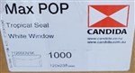 CANDIDA ENVELOPE 7120SOV1K DLX 120X235MM  WINDOWFACE LICK AND STICK WHITE BX1000