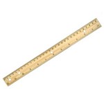 OSMER 300W WOODEN RULER 30CM PLAIN
