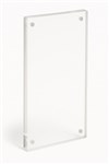 PREMIUM MAGNETIC ACRYLIC FRAME  DL SIZE 230 X 120MM  MODERN LUCITE STYLE