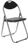 PADDED FOLDING CHAIR BLACK