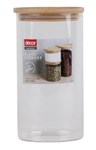 DECOR BAMBOO  GLASS CANISTER 15L EACH