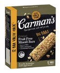 CARMANS MUESLI BAR FRUIT FREE BULK PACK OF 12