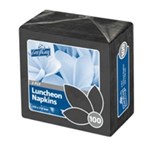 CASTAWAY LUNCH NAPKIN 2PLY BLACK 310MMX310MM 100 PACK