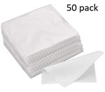 JEWELRY CLEANING CLOTH WHITE 50 PACK