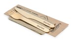 16CM WOOD KNIFE FORK  NAPKIN SET CTN OF 400