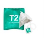 T2 TEA JUST PEPPERMINT INDIVIDUALLY WRAPPED TEABAG 100PK FOIL