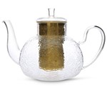 HAMMERED GLASS TEAPOT 800ML