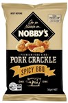 NOBBYS PORK CRACKLING SPICY BBQ 50GRAM BAG