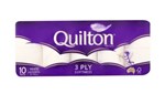 QUILTON WHITE 3PLY 180SHT TOILET PAPER PK10