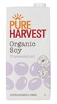 PURE HARVEST ORGANIC MALT FREE SOY MILK 1L