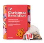 T2 CHRISTMAS BREAKFAST TEA BAG TIN 25 PACK