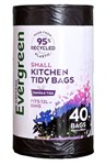 RECYCLED KITCHEN TIDY GARBAGE BAG SMALL 40 PACK