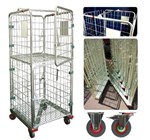 ROLL CAGE TROLLEY 400KG  L X W X H MM 850 X 750 X 1852 MM