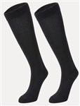 KNEE HIGH BLACK SOCKS 2 PAIR SIZE 58 SHIPS FROM SYDNEY 