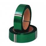 GREEN EMBOSSED PET STRAPPING  16MM x 1200M  09MM ROLL