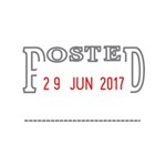 SHINY S406 SELF INKING DATER STAMP 4MM  POSTED