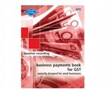 ZIONS TAXATION RECORDING BOOK BUSINESS PAYMENTS FOR GST
