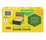 MARBIG 35062 POLYPROPYLENE GUIDE CARDS AZ 203X127MM