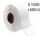 DIRECT THERMAL LABELS 50MM X 28MM 25MM CORE WHITE ROLL 1500