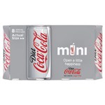 COCA COLA  DIET  MINI CANS 250ML PACK 6