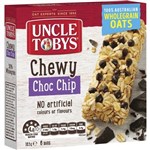 UNCLE TOBYS CHEWY MUESLI BAR 185GM CHOCOLATE CHIP BOX 6