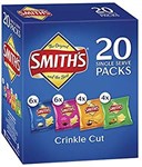 SMITHS CRINKLE CUT CHIPS VARIETY PACK 20
