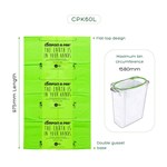 COMPOSTAPAK 60L LINERS YELLOW CTN100