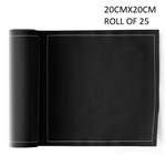 MY DRAP BASICS 100 COTTON BLACK LUNCHEON NAPKIN 20CMX20CM ROLL OF 25 SHIPS FROM SYDNEY
