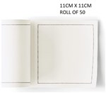 MY DRAP BASICS 100 COTTON CREAM COCKTAIL NAPKIN 11CMX11CM ROLL OF 50 SHIPS FROM SYDNEY