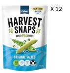 CALBEE HARVEST SNAPS PEA CRISPS ORIGINAL SALTED 12 X 120G