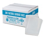 AUSTAR 36L CLEAR BIN LINER 690MM X 570MM PACK 50 SHIPS FROM SYDNEY