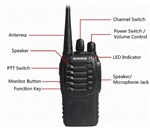 BAOFENG BF888S UHF LONG RANGE TWO WAY WALKIE TALKIE PACK OF 2 UNITS 