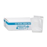 AUSTAR NATURAL BIN LINER LDPE HEAVY DUTY 55 LITRE CLEAR PACK 50