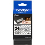 BROTHER TZESE5 SECURITY LABELLING TAPE 24MM BLACK ON WHITE