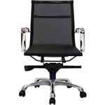 AERO GOPWE08MM MANAGERS CHAIR MEDIUM MESH BACK WITH ARMS BLACK