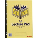SPIRAX 42418 907 LECTURE PAD SIDE OPEN A4 140PG