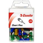 ESSELTE 45109 CHART PINS ASSORTED PACK 50