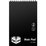 SPIRAX 5604900 P563A POLYPROPYLENE SPIRAL NOTEBOOK TOP OPENING 200X127MM 200 PAGE