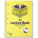 SPIRAX 56598 598 LECTURE BOOK WITH NOTE POCKETS SIDE OPENING A4 70 LEAF 140 PAGE