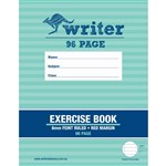 WRITER EB6102 EXERCISE BOOK RULED 8MM 70GSM 96 PAGE 225 X 175MM