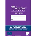 WRITER PREMIUM EXERCISE BOOK FEINT RULED 8MM 70GSM 48 PAGE A4 STAR