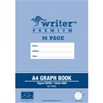 WRITER PREMIUM GRAPH BOOK A4 10MM 96 PAGE