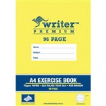 WRITER PREMIUM EXERCISE BOOK QLD RULING YEAR 34 70GSM 96 PAGE A4 SEA SHELL