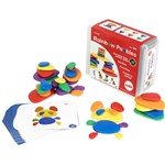 EDX RAINBOW PEBBLES PLASTIC CONTAINER ASSORTED