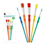 EDUCATIONAL COLOURS JUNIOR PAINT BRUSH ASSORTED SET 5