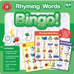 LEARNING CAN BE FUN BINGO CARDS RHYMING WORDS